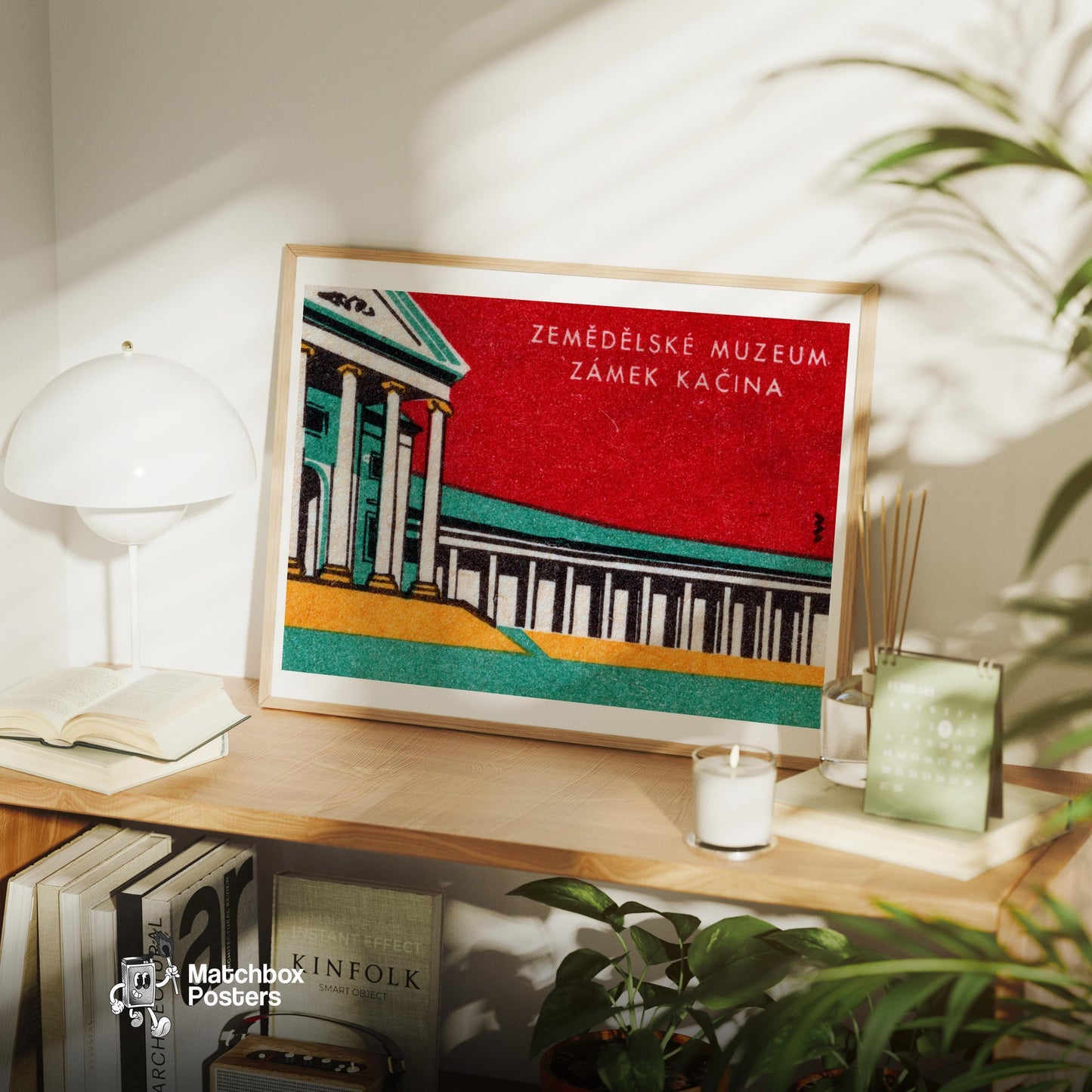 Zemedelske Museum - vintage matchbox label print - office wall