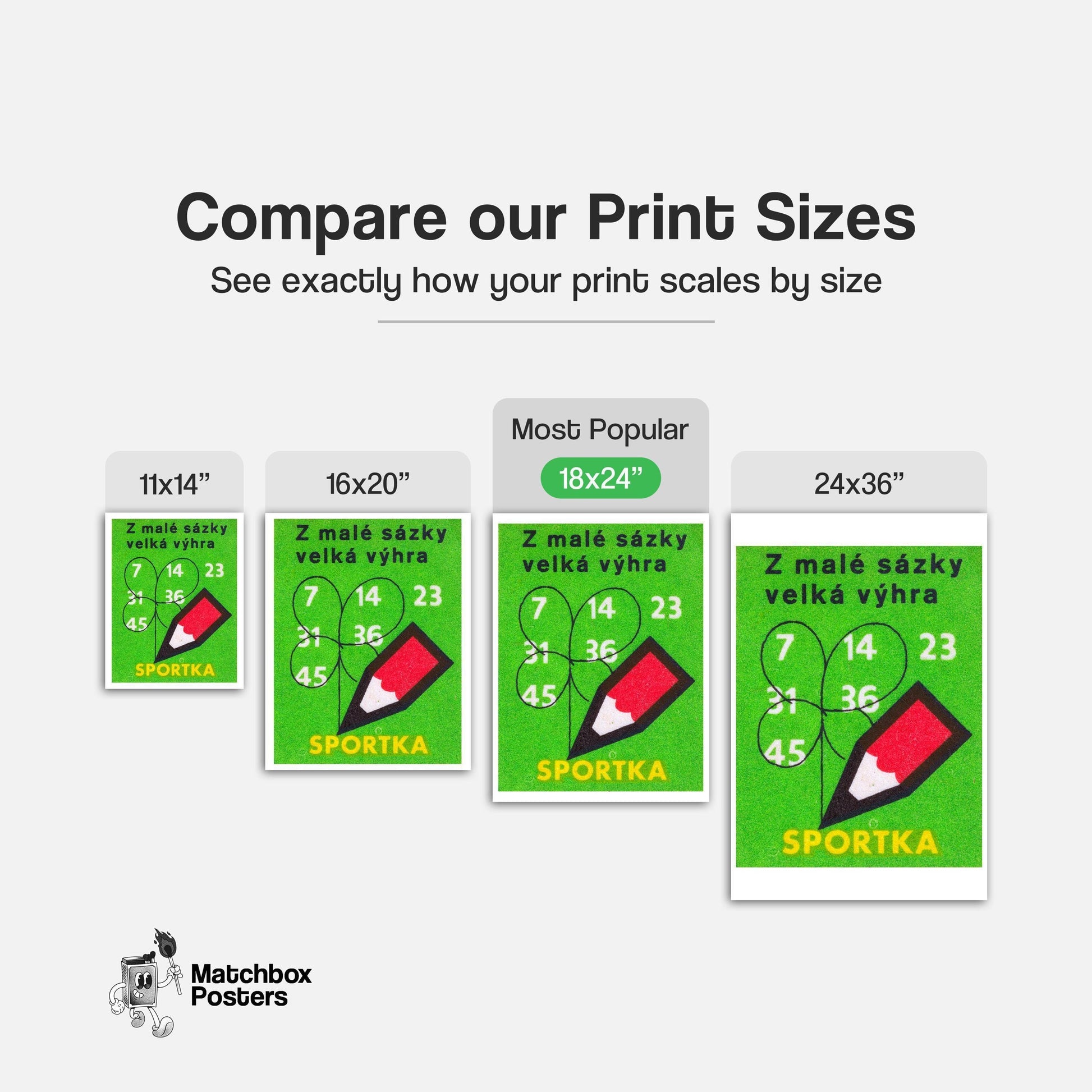 Big Win from Small Bet - vintage matchbox label print - gallery wall preview