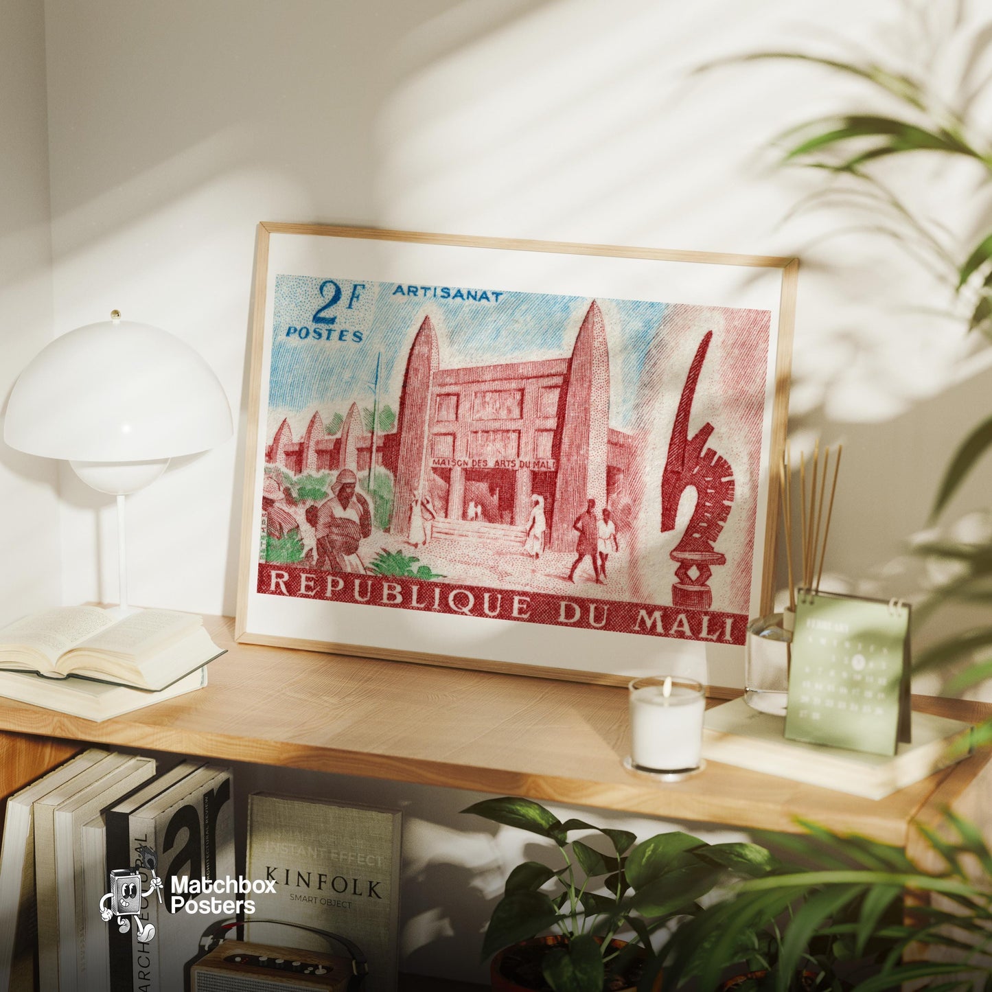 Centre of Artisinal Arts - vintage matchbox label print - office wall