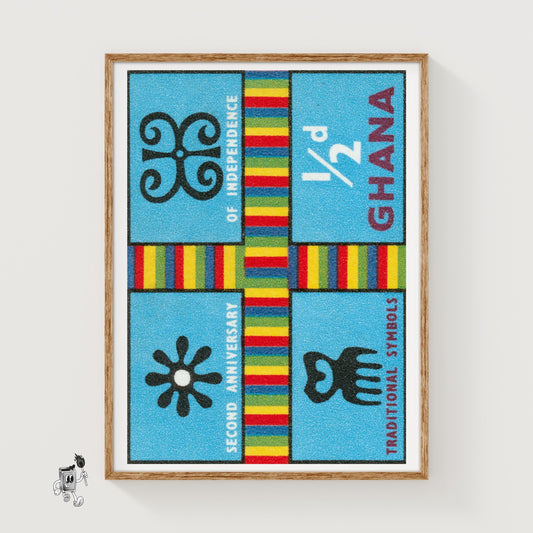 Independance Anniversary - vintage matchbox label print