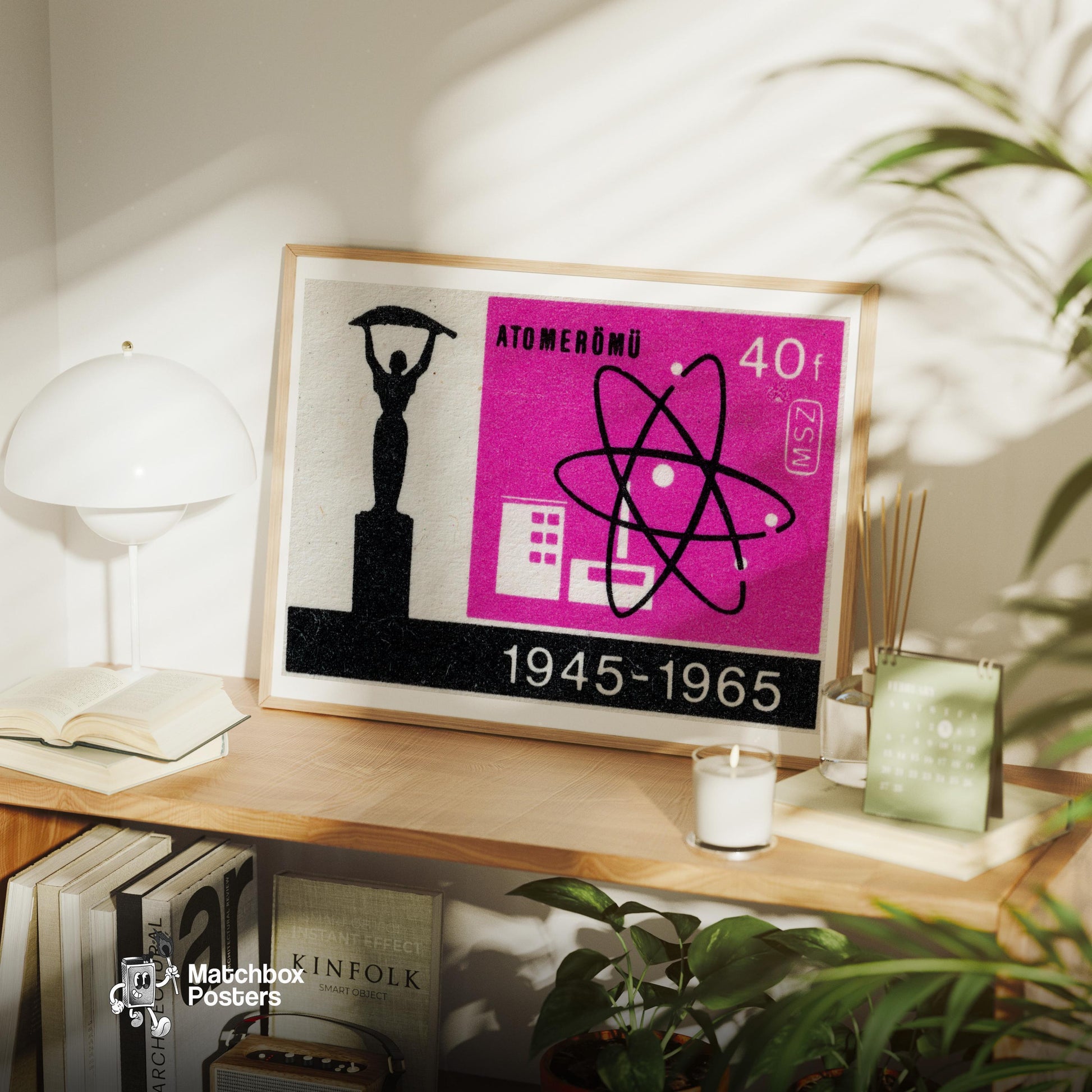 Nuclear Science - vintage matchbox label print - office wall