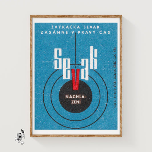 Flu Medication Advertizement - vintage matchbox label print