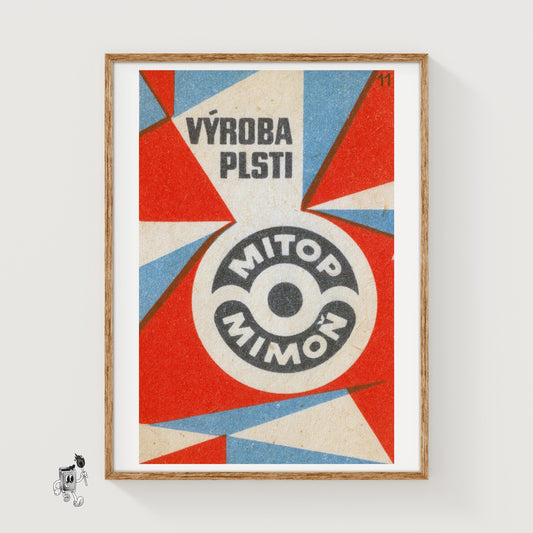 Production of Felt - vintage matchbox label print