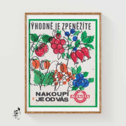 Sell Your Crops - vintage matchbox label print