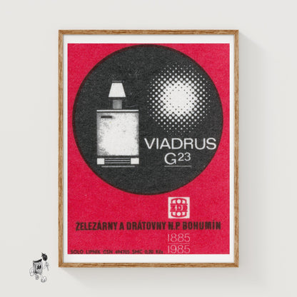 Modernist Design - vintage matchbox label print