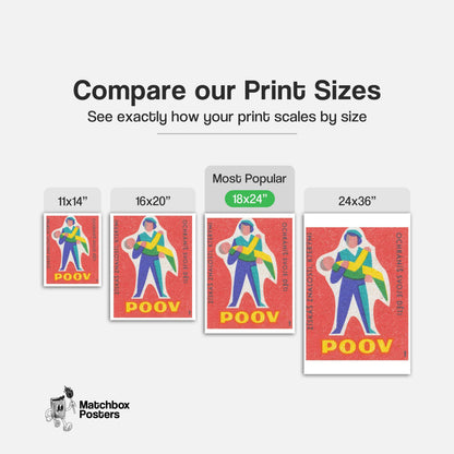 Protect Your Children - vintage matchbox label print - gallery wall preview