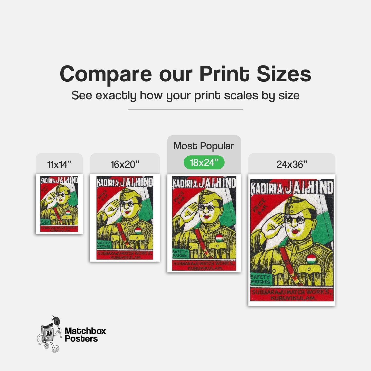 Soldier Saluting - vintage matchbox label print - office wall