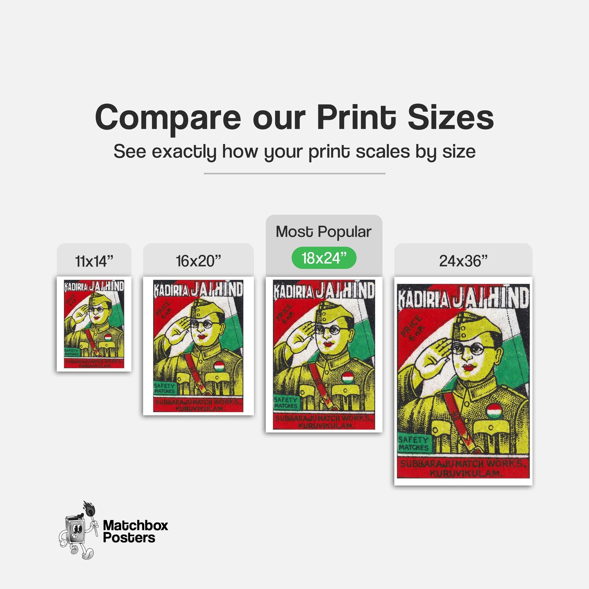 Soldier Saluting - vintage matchbox label print - office wall