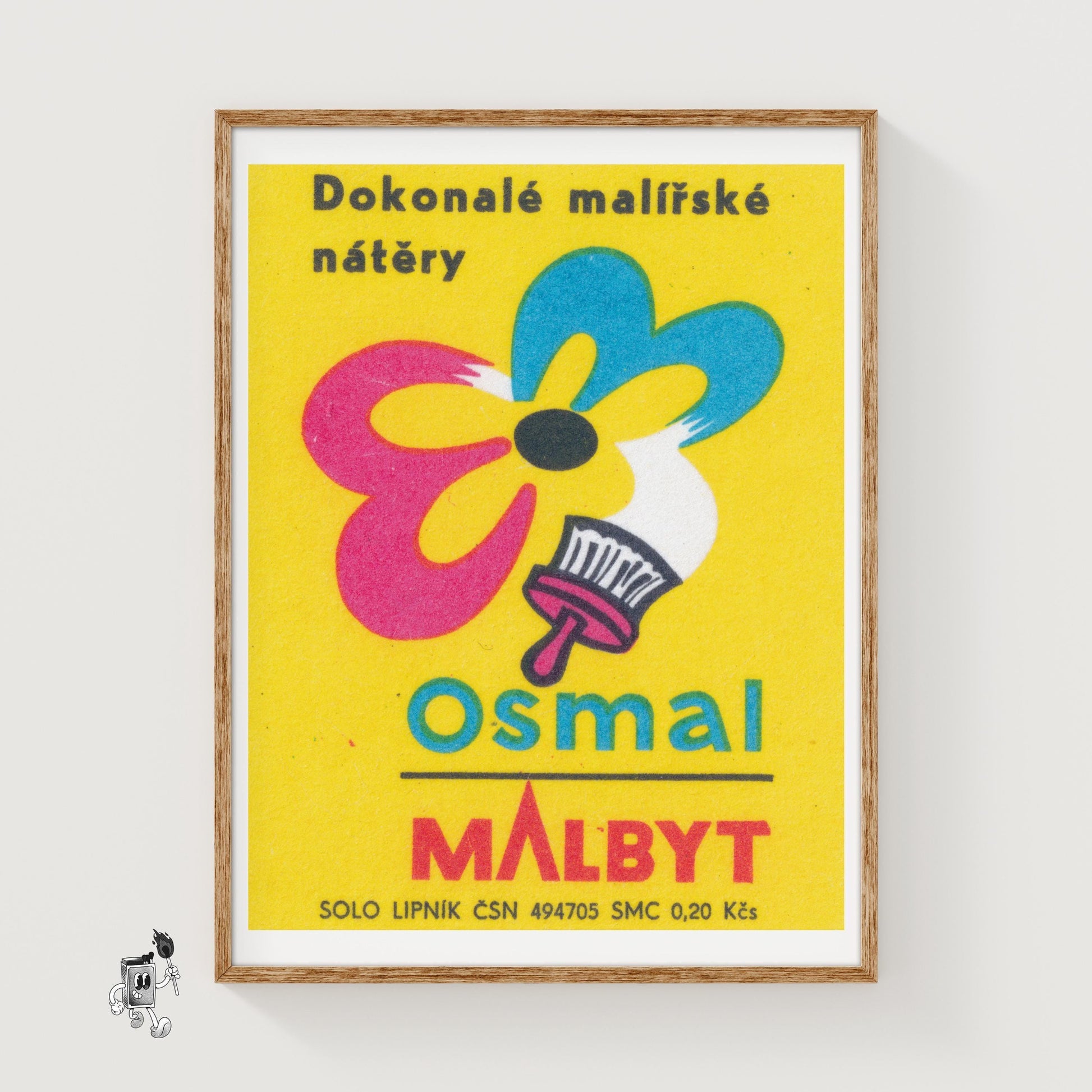 Paint Company Advert - vintage matchbox label print