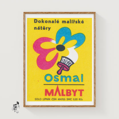 Paint Company Advert - vintage matchbox label print