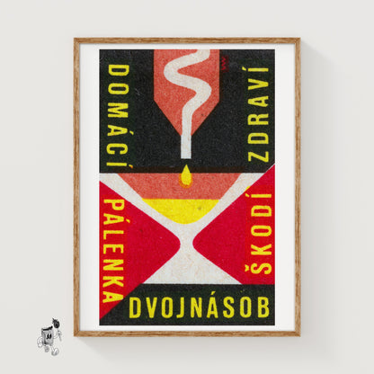 Distillation Apparatus - vintage matchbox label print