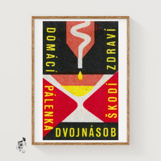 Distillation Apparatus - vintage matchbox label print