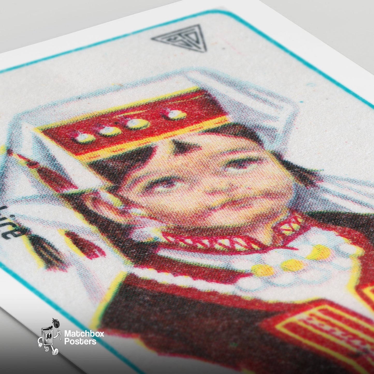 Bosnian Girl - vintage matchbox label print - close-up detail