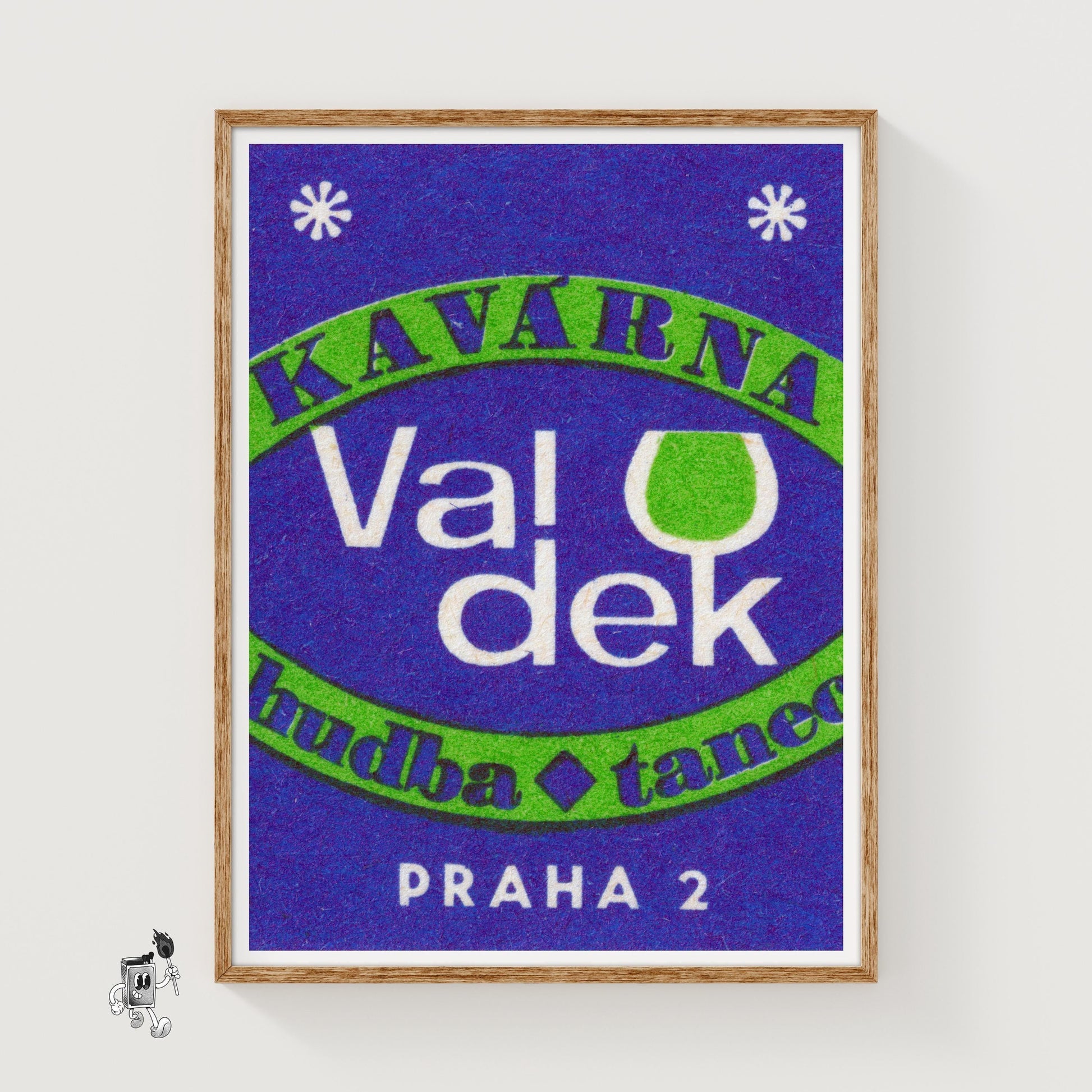 Wine Advertizement - vintage matchbox label print