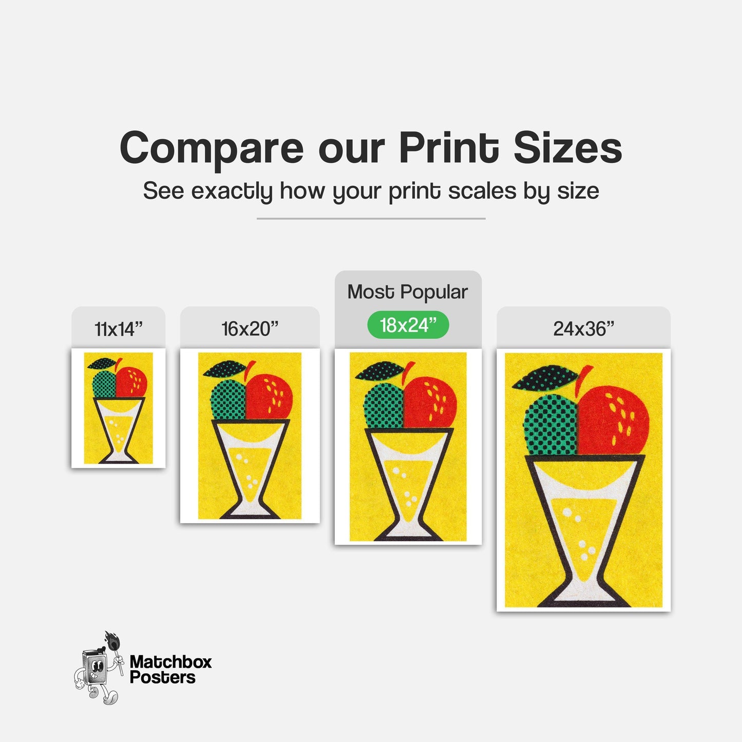 Fruit Juice - vintage matchbox label print - gallery wall preview