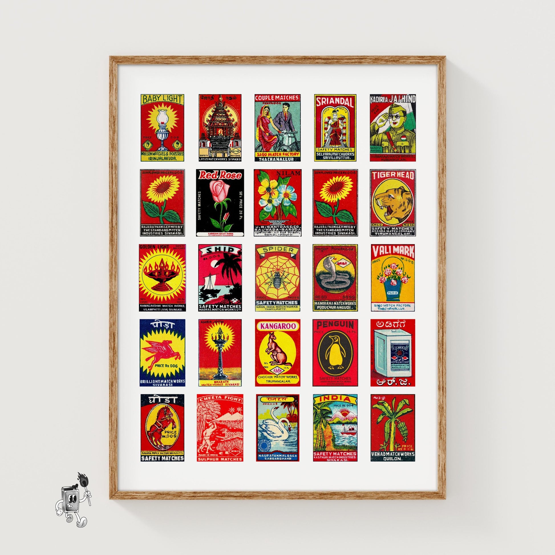 Collection Of Vintages - vintage matchbox label print