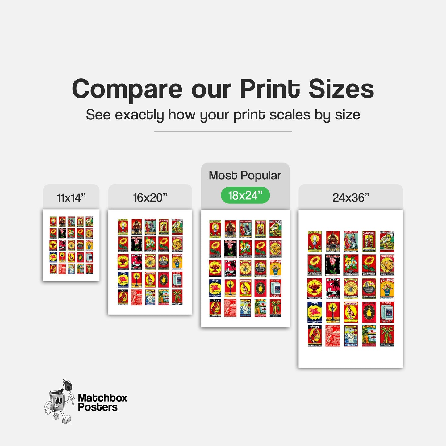 Collection Of Vintages - vintage matchbox label print - office wall