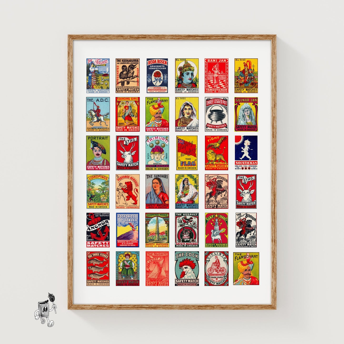 Collection Of Vintages - vintage matchbox label print