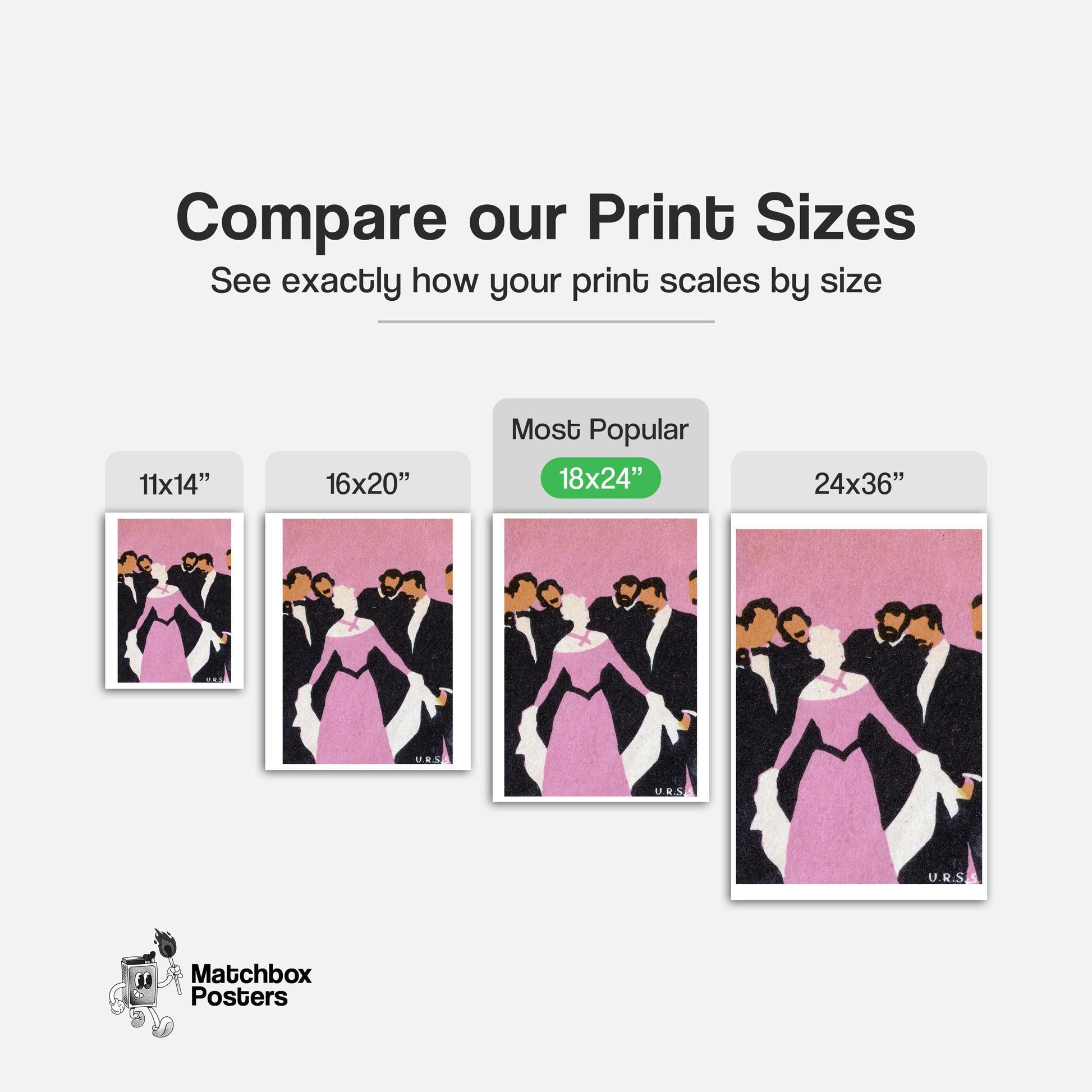 Formal Gathering - vintage matchbox label print - gallery wall preview