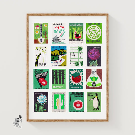 Collection Of Vintages - vintage matchbox label print