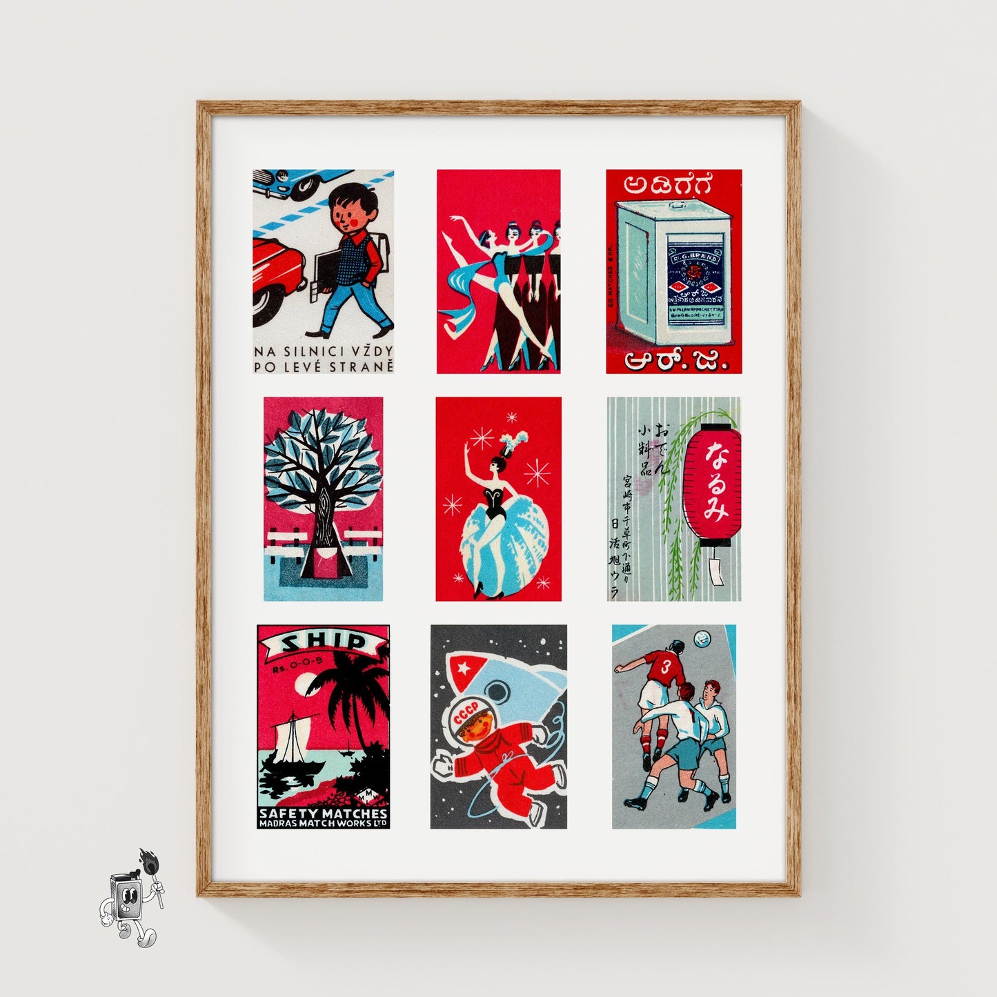A Collection Of Vintages - vintage matchbox label print
