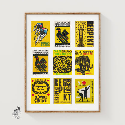 Collection Of Vintages - vintage matchbox label print