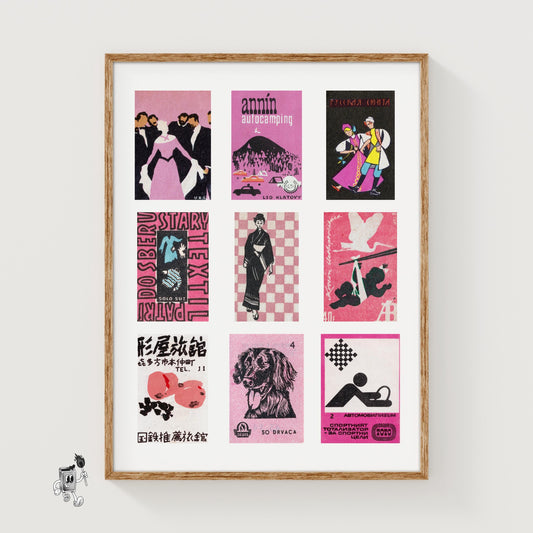 Collection Of Vintages - vintage matchbox label print
