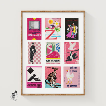 Collection Of Vintages - vintage matchbox label print