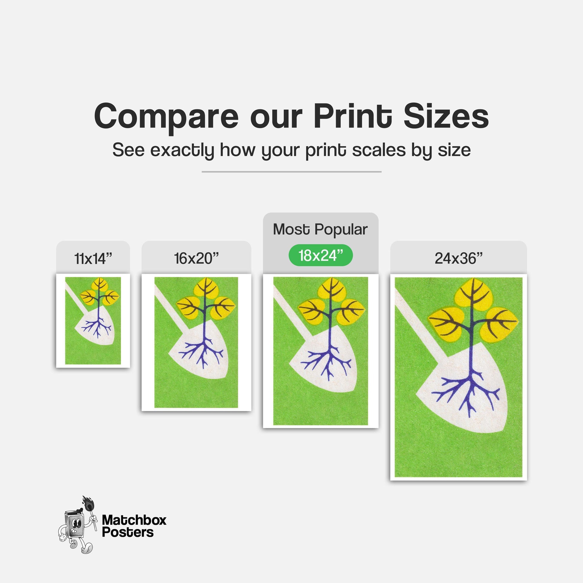 Tree Planting - vintage matchbox label print - gallery wall preview