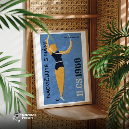 Hoop Dancer - vintage matchbox label print - office wall