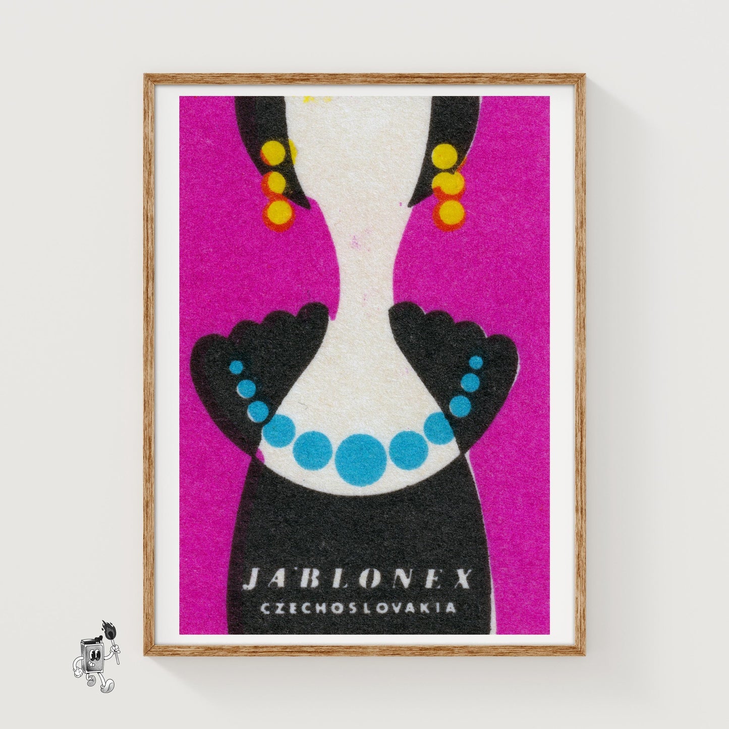 Abstract Design - vintage matchbox label print