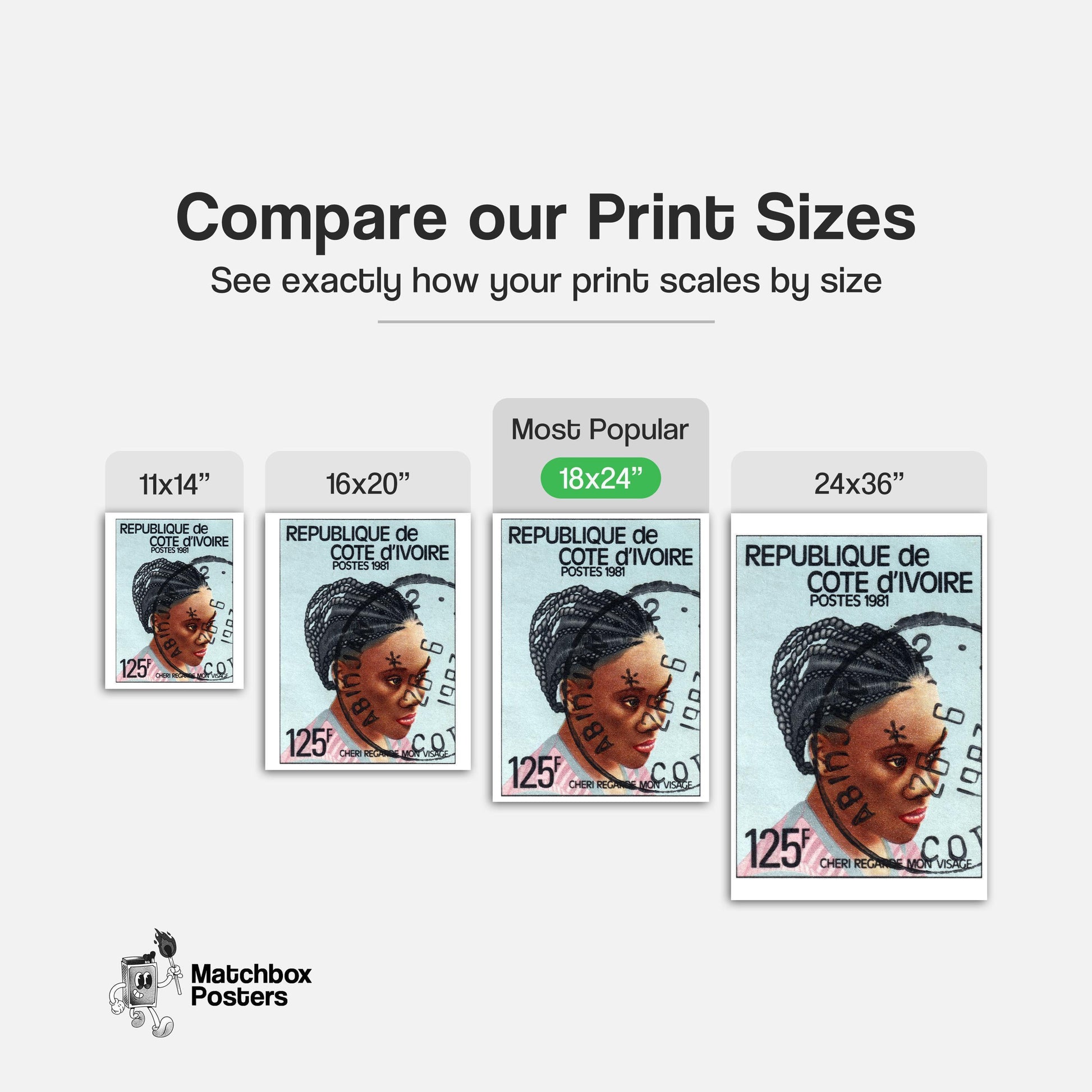 Traditional Hairstyle - vintage matchbox label print - gallery wall preview