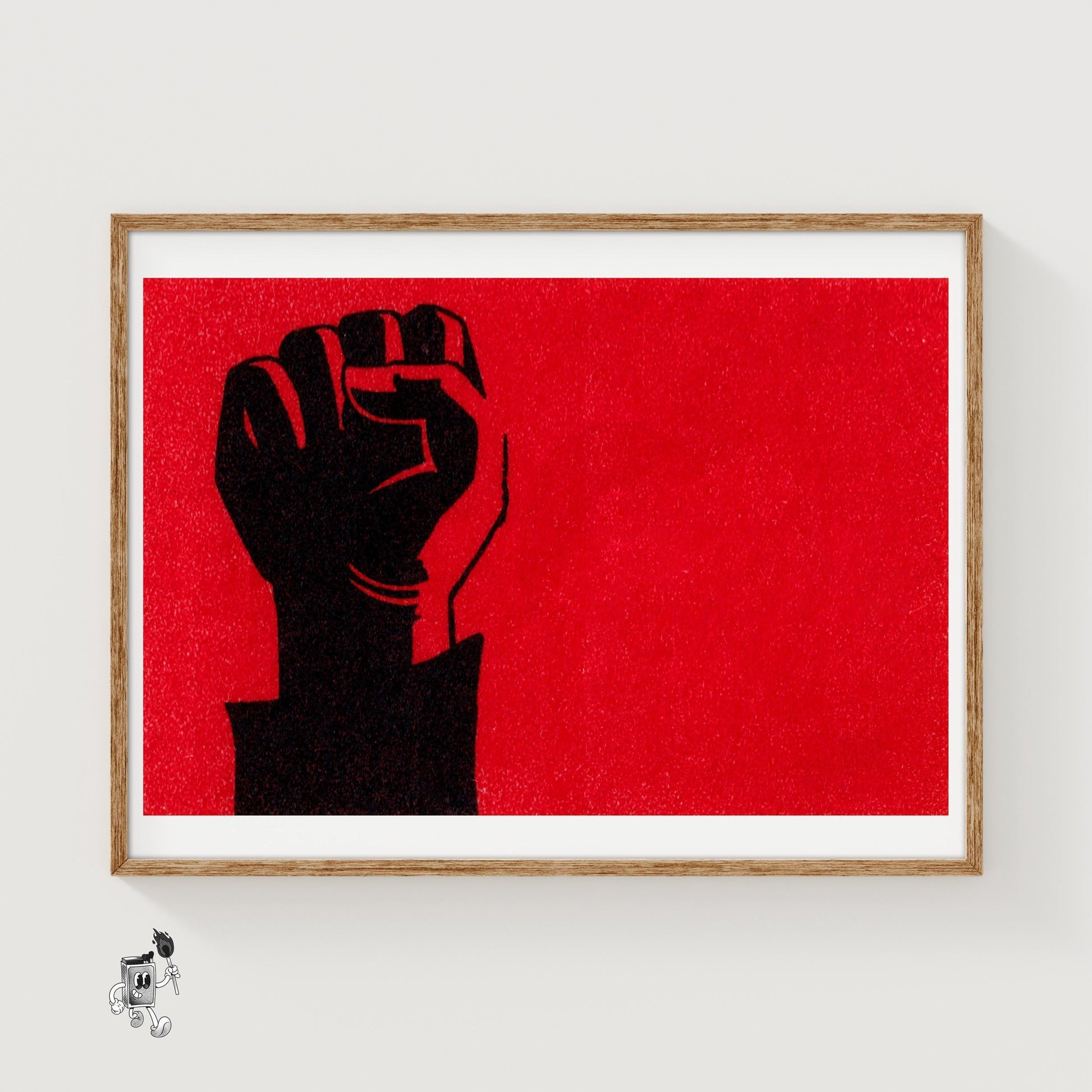 Revolution Wall Art - vintage matchbox label print