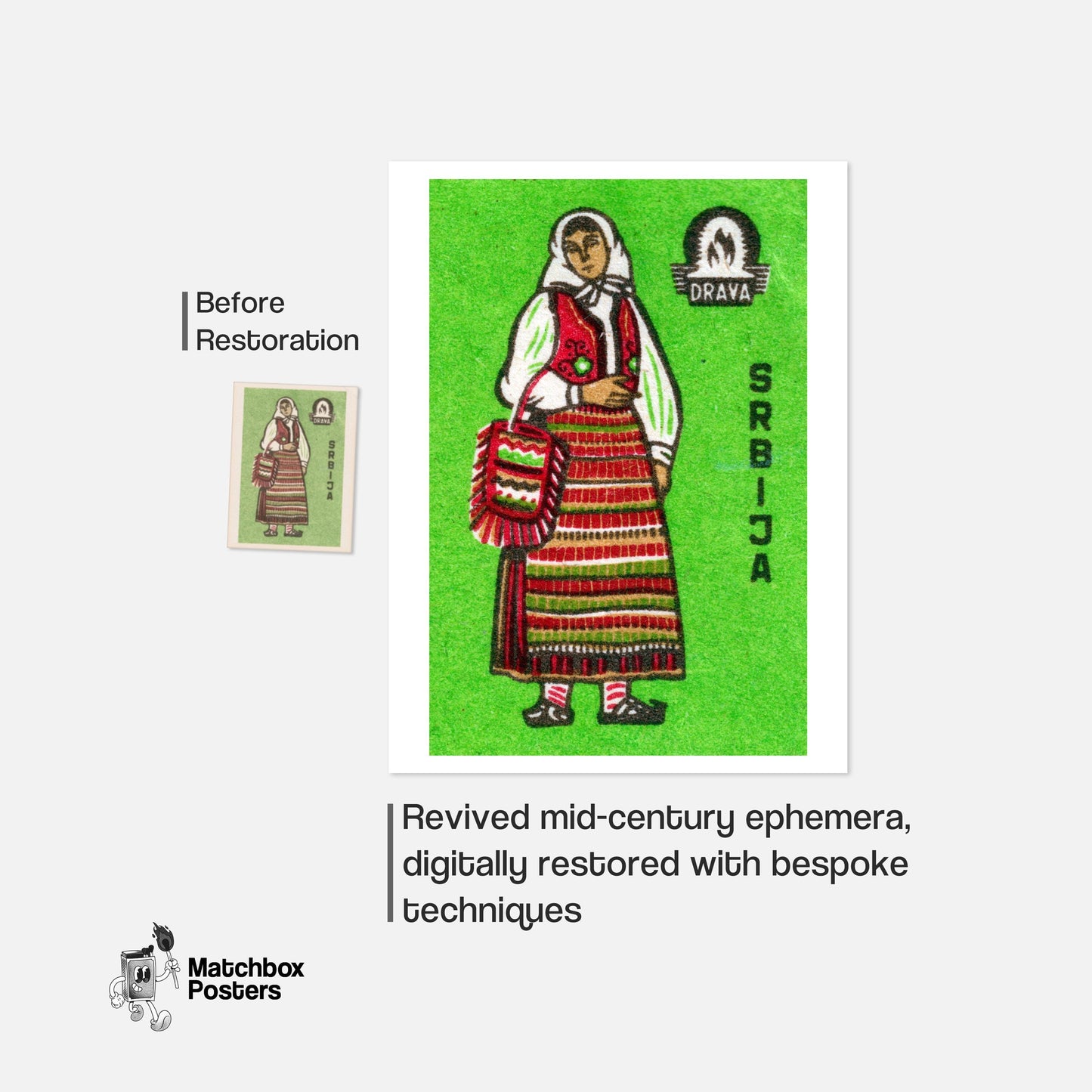 Serbians Grid Print
