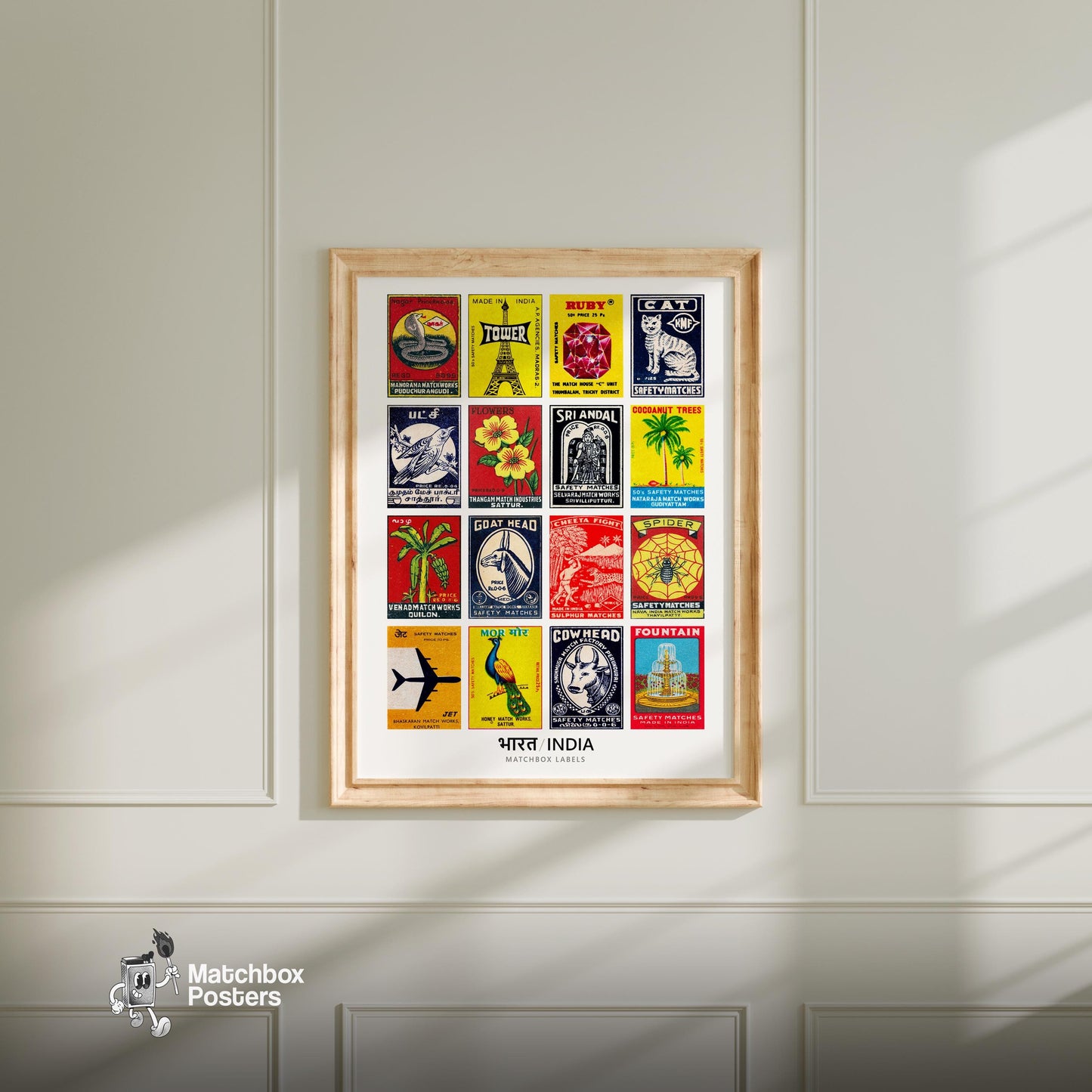 Indians Grid Print