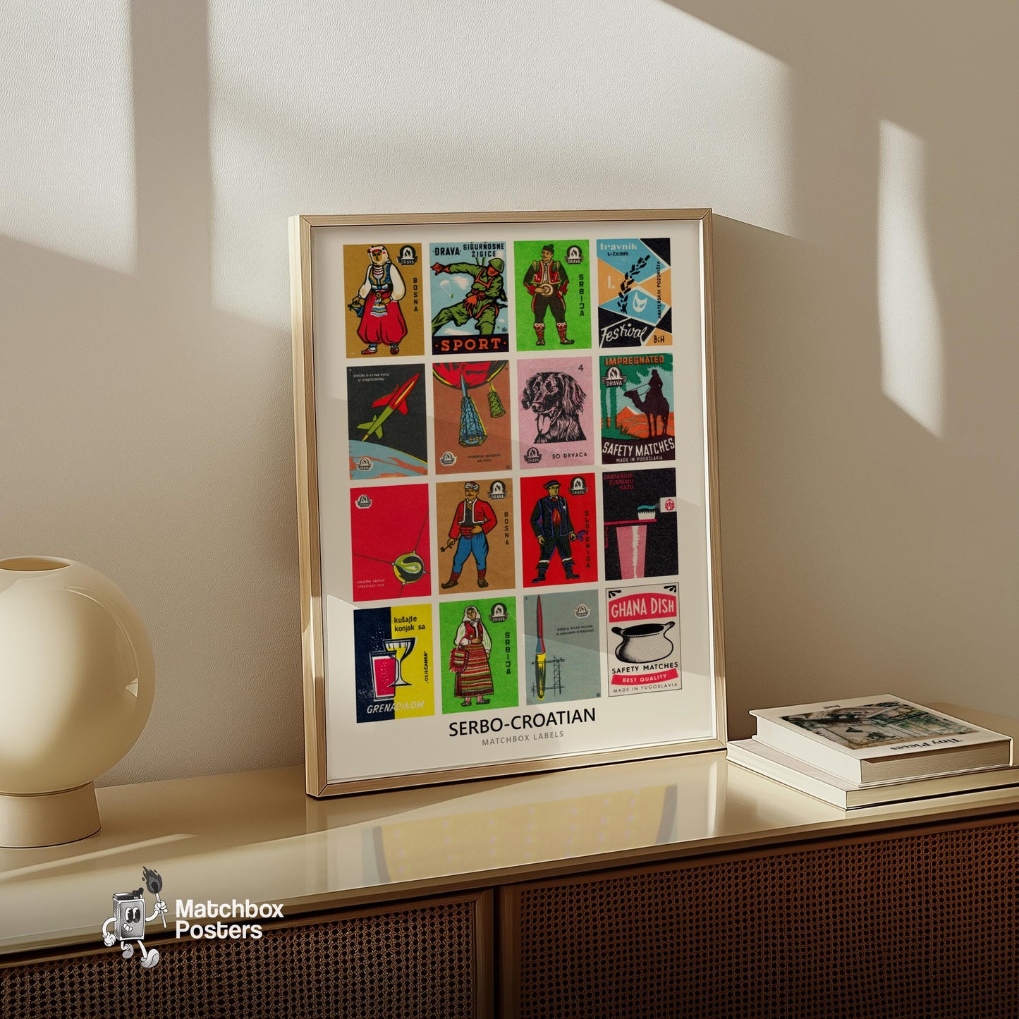 Serbo-Croatians Grid Print