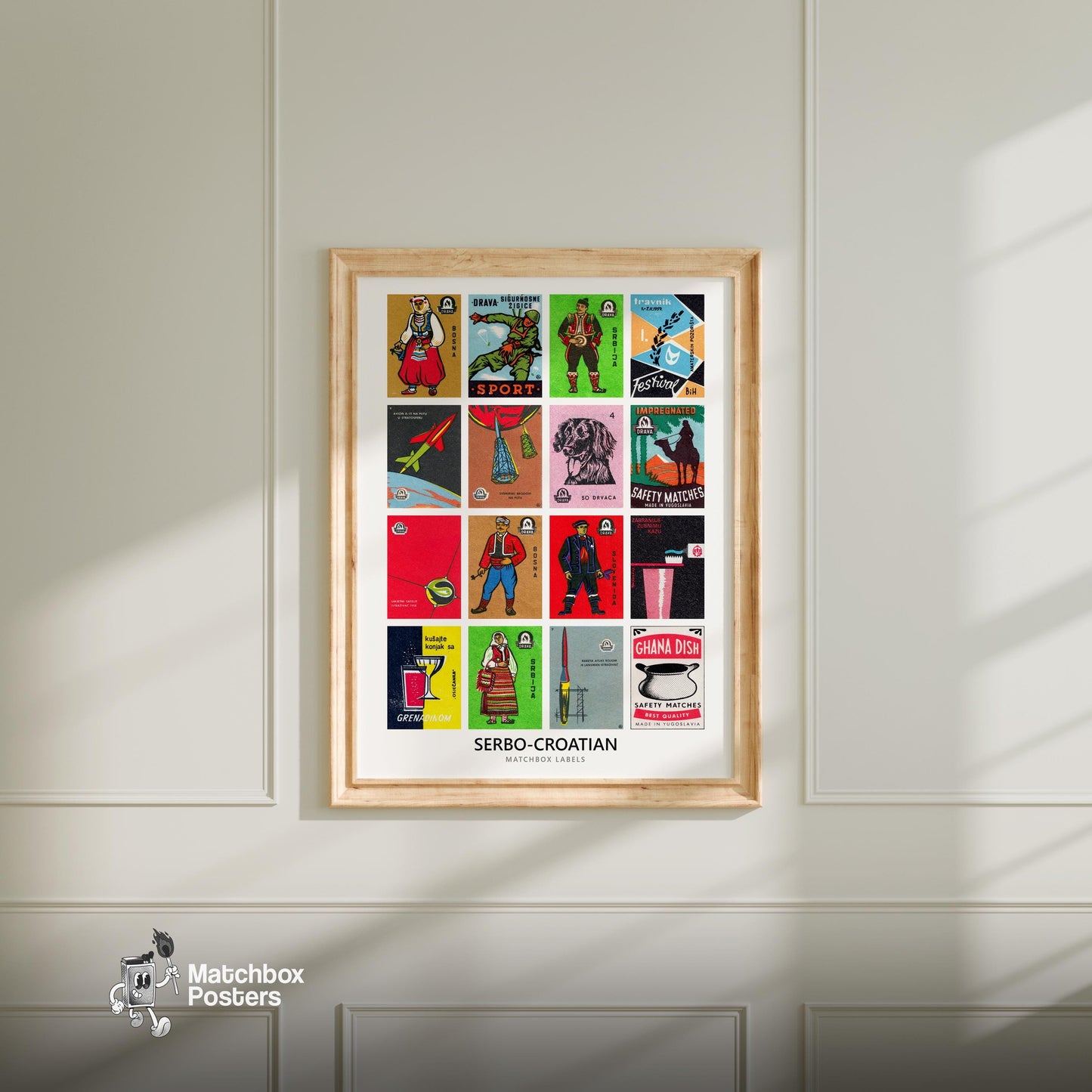 Serbo-Croatians Grid Print