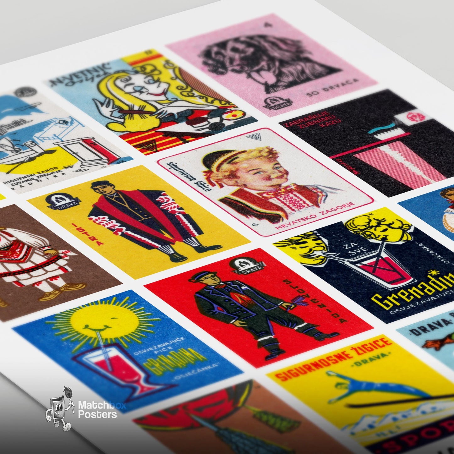 Croatians Grid Print