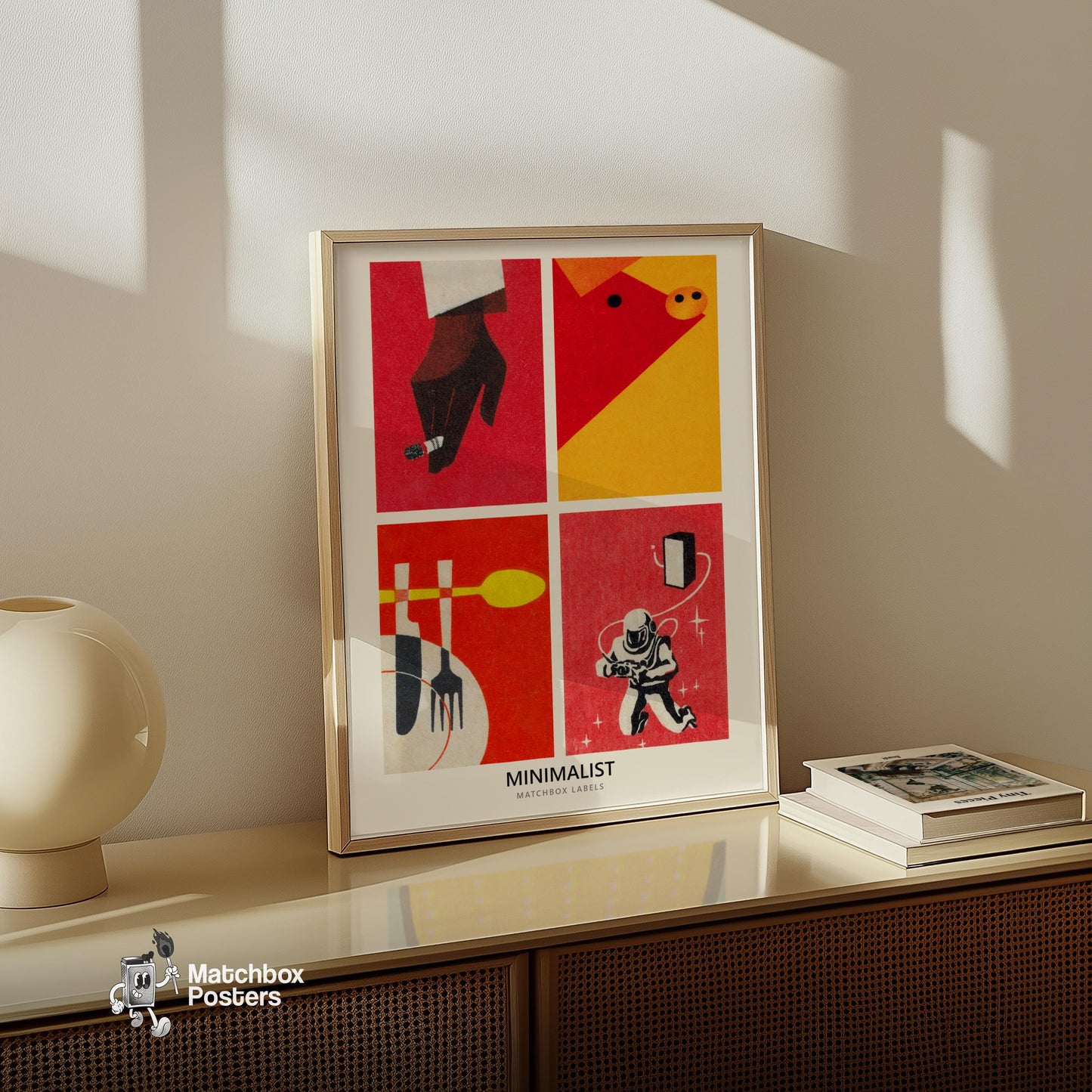 Red Minimalist Collage