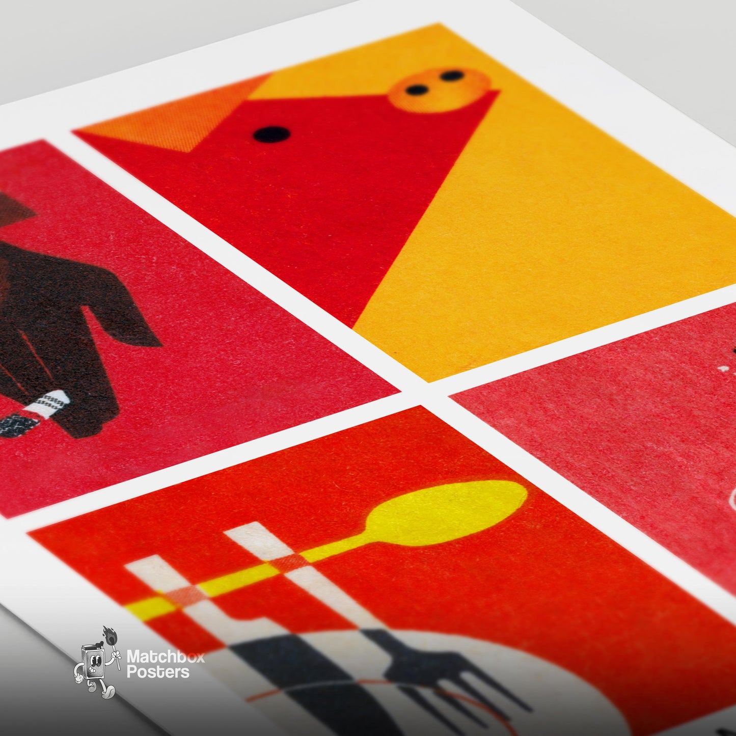 Red Minimalist Collage