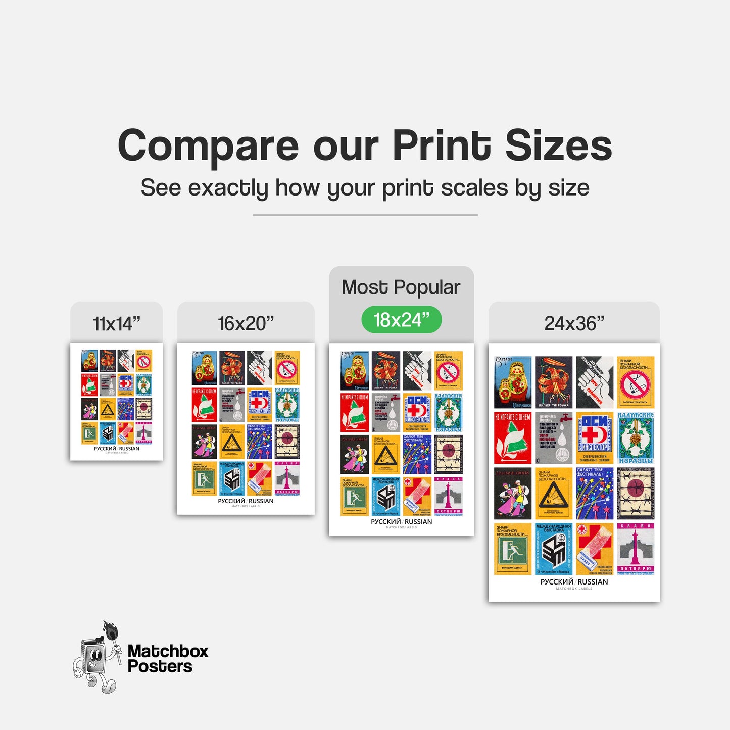 Russians Grid Print