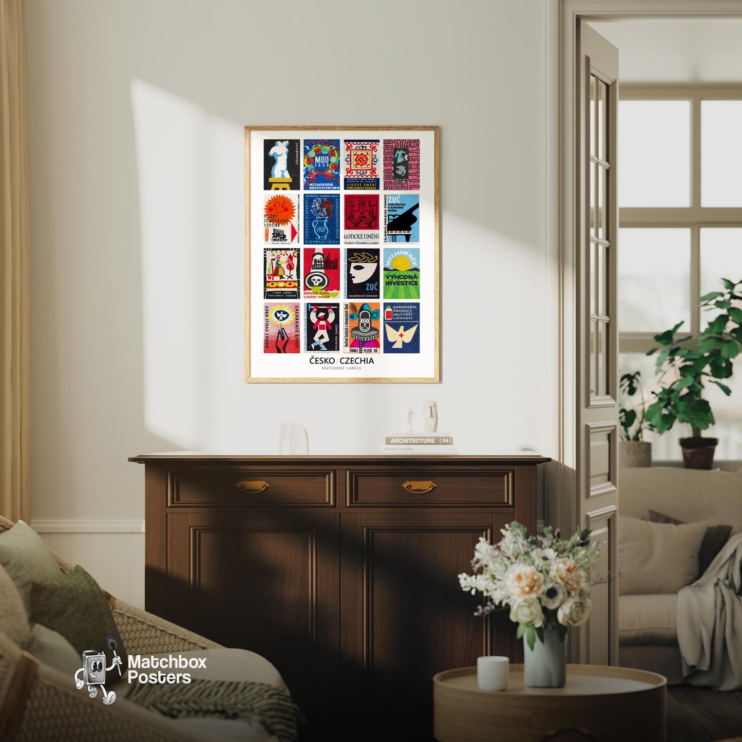 Czech Culturals Grid Print