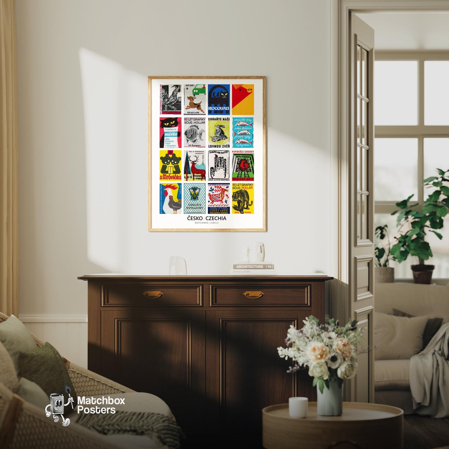 Czech Animals Grid Print