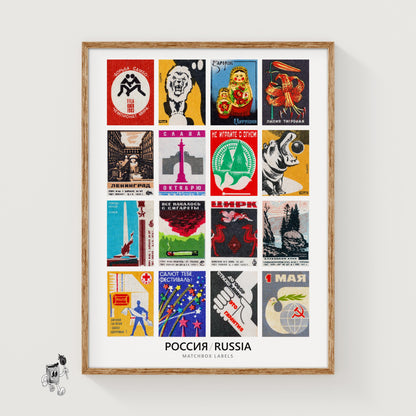 Russians Grid Print