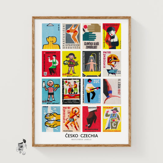 Czech Portraits Grid Print