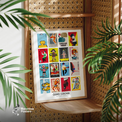Czech Portraits Grid Print