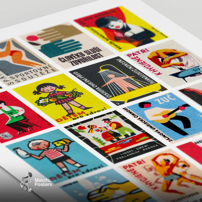 Czech Portraits Grid Print