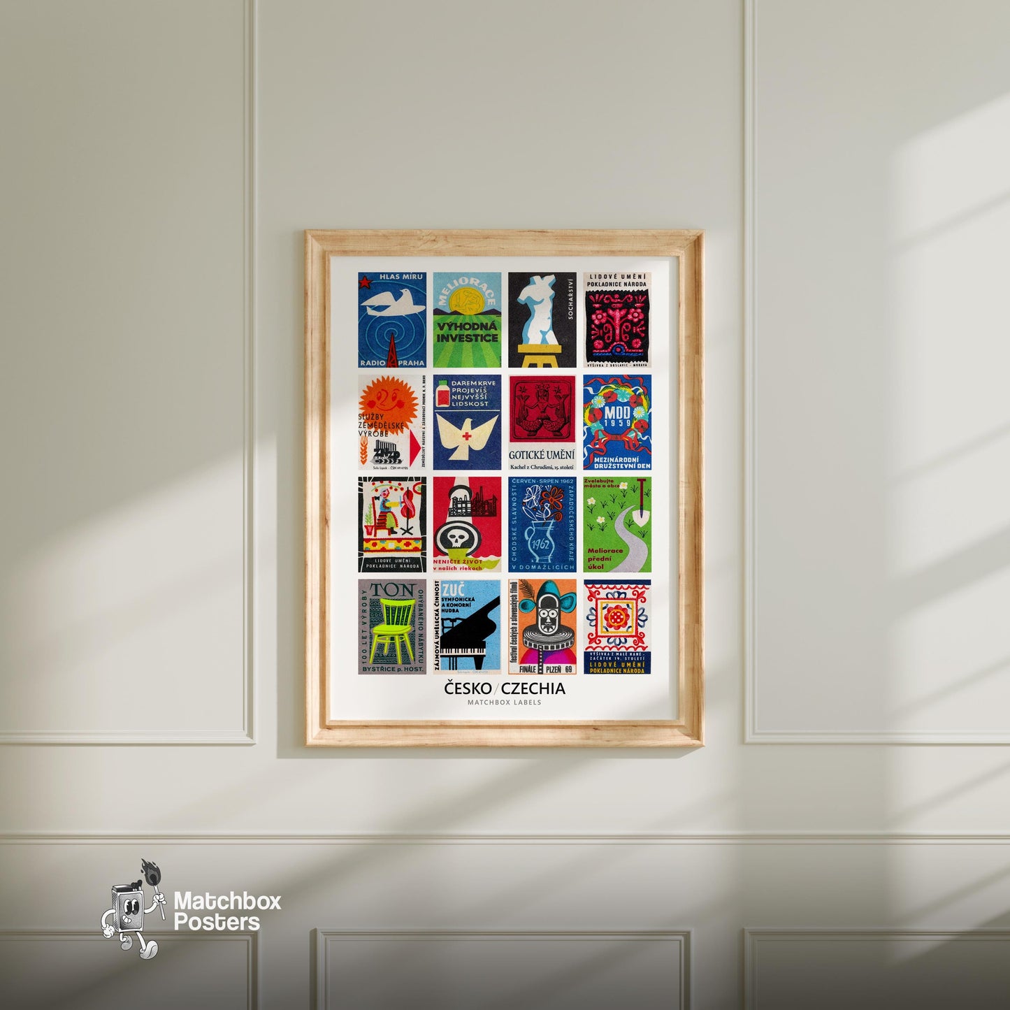 Czechoslovaks Grid Print
