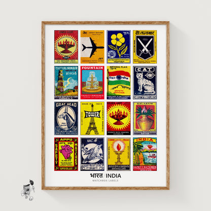 Indians Grid Print