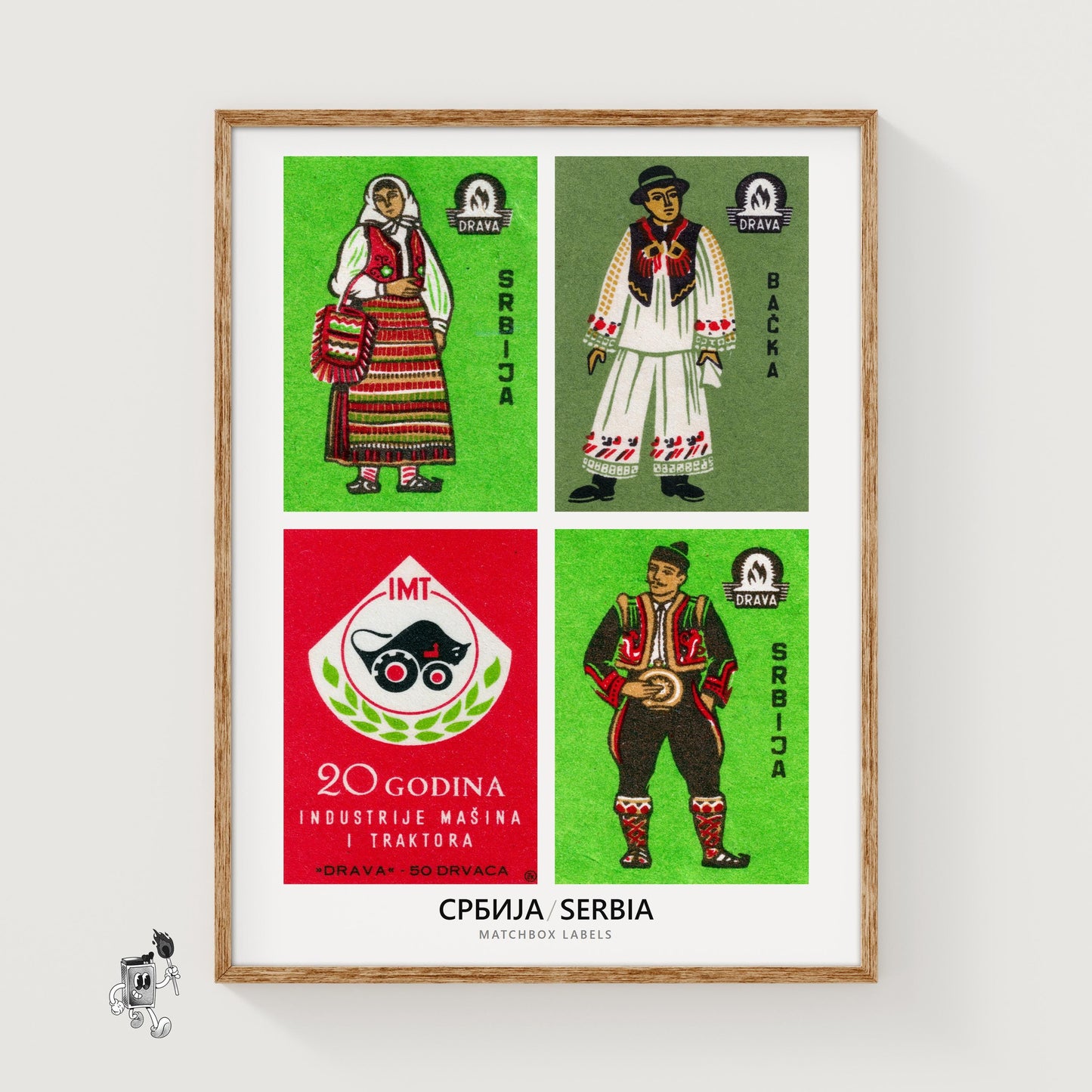 Serbians Grid Print